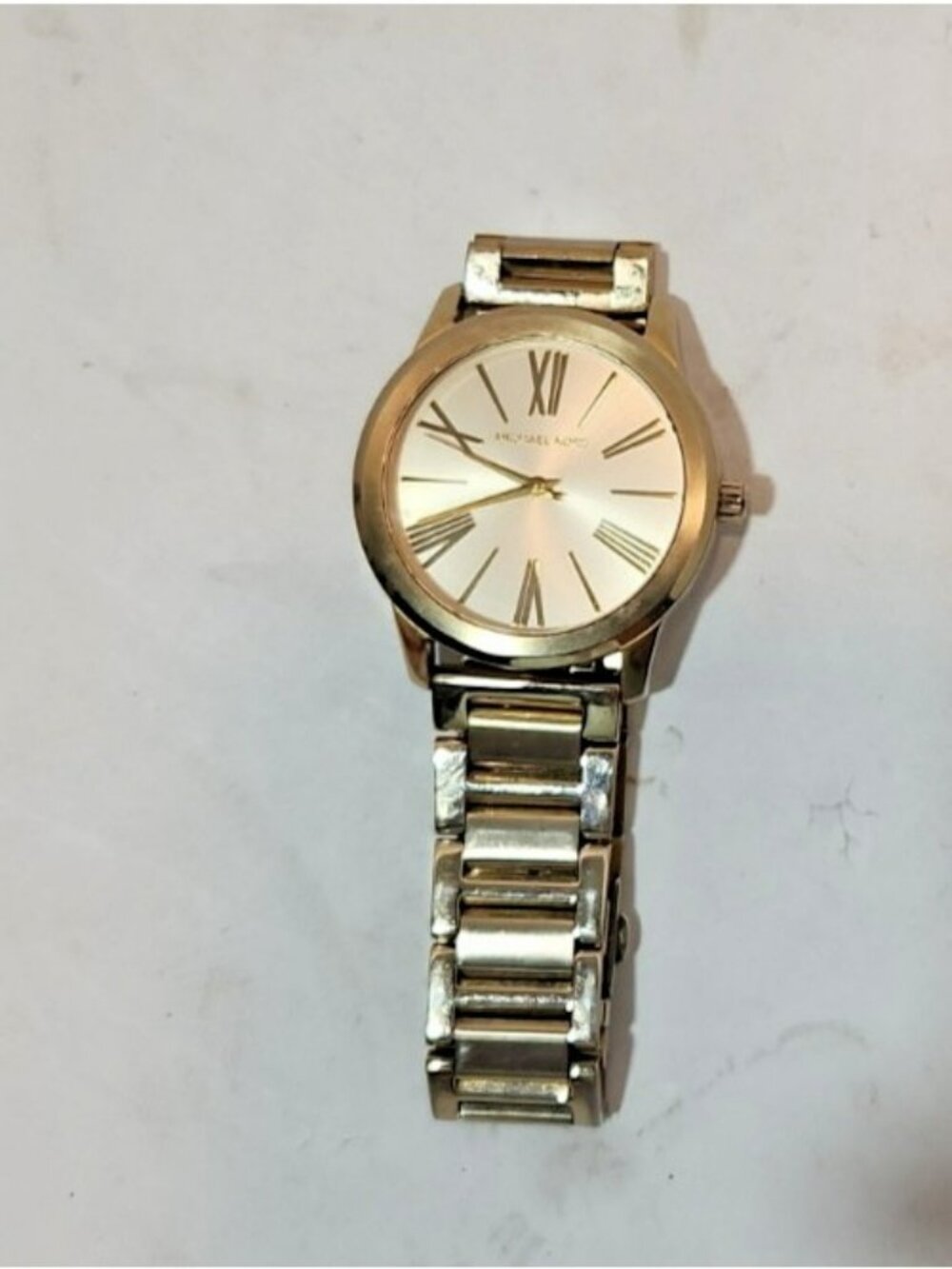 Michael Kors Hartman Wristwatch MK3490 Gold Tone Stainless Steel